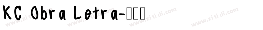 KC Obra Letra字体转换